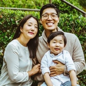 Dr. Eddie Lee and his wife, Sophia, and son, Christopher.